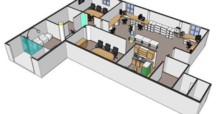 3D office plan Ireland