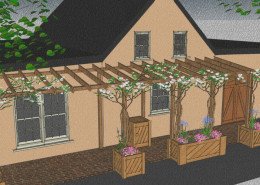 3D pergola detail