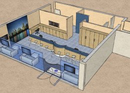 retail premises 3D plan