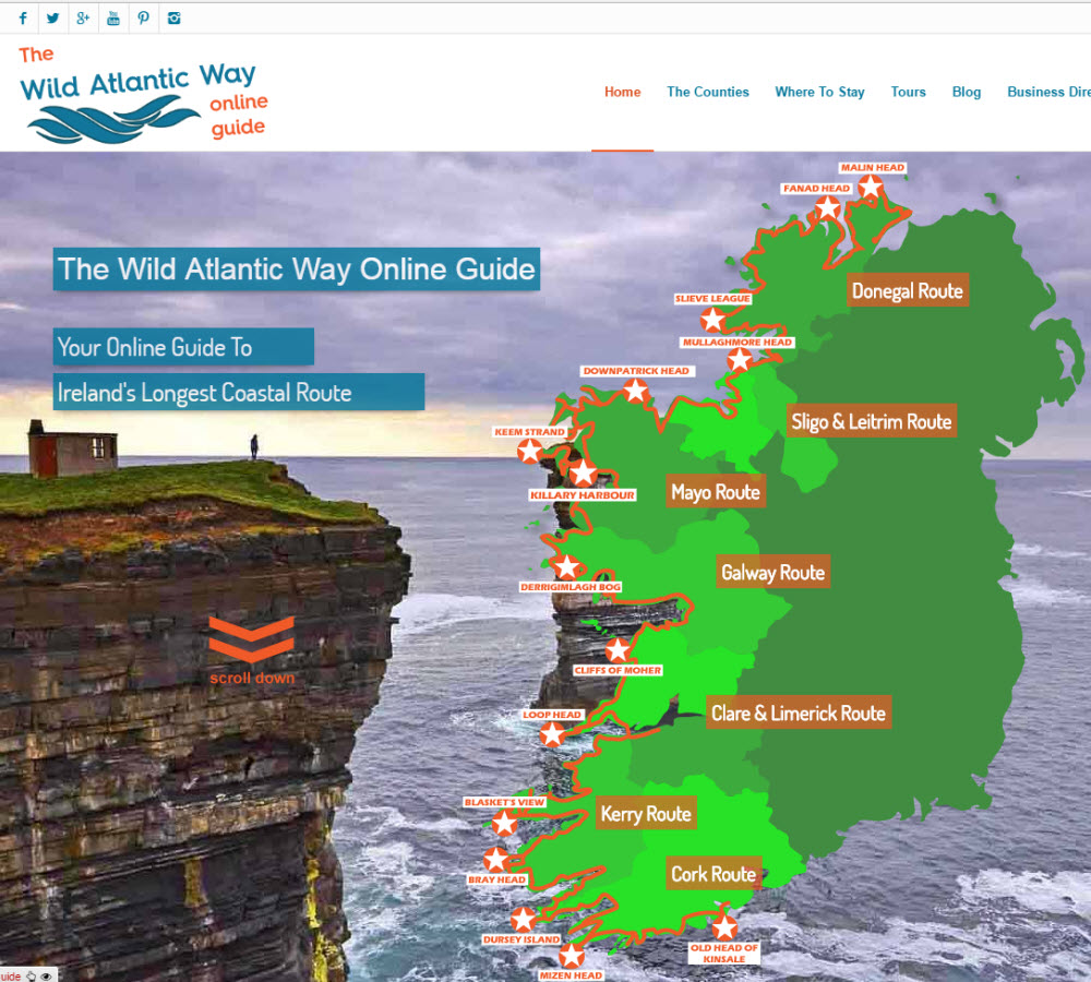 Website design Kerry Wild Atlantic Way