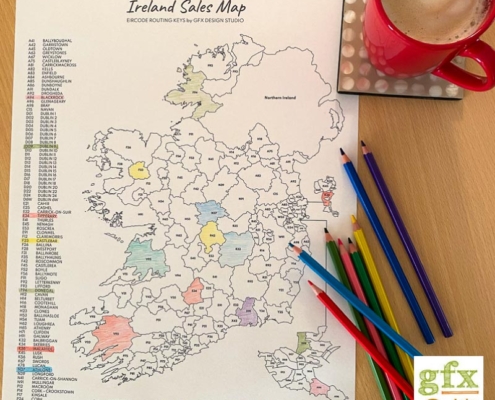 Ireland Eircode Sales Map GFXDesignStudio